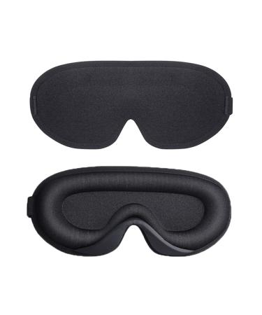 3D Eye Mask Solid Groove Shading Rebound Memory Sponge Sleep Eye Mask Lunch Sleeping Travel Soft Relaxing