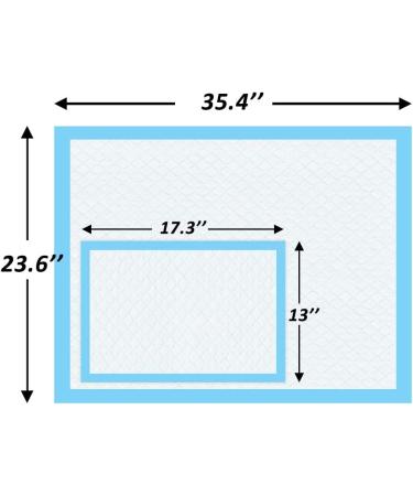 ScratchMe Super-Absorbent Waterproof Dog Training Pads - Blue Small 50PCS - Buy Online on GoSupps.com