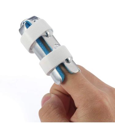 4-Sided Finger Splint & Stabilizer - Adjustable Brace for Middle & Pinky Finger Support | Metal Aluminum Immobilizer for Fast Recovery - Buy Online on GoSupps.com