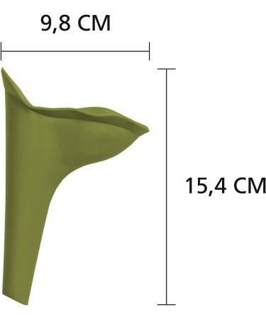 Pipilotta Frauenurinal Stehendes Pinkeln f r Festivals Camping & Reisen | Wiederverwendbares Urinal f r Frauen mit Schutzh lle | Olive - Buy Online on GoSupps.com