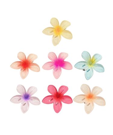 hgnxa Girl Flower Plumeria Hair Clip Sweet Handmade Cute Hair Duckbill Clip Headwear Hair Headwear for Women Girl Combination
