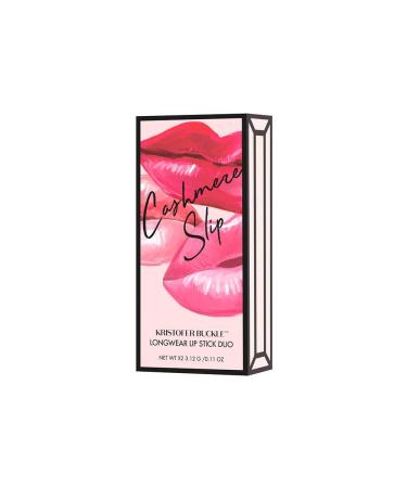 KRISTOFER BUCKLE Cashmere Slip Longwear Lipstick Duo - 0.11 oz. (each) | Bold & Creamy Lip Color - Tender/Kissed - Buy Online on GoSupps.com