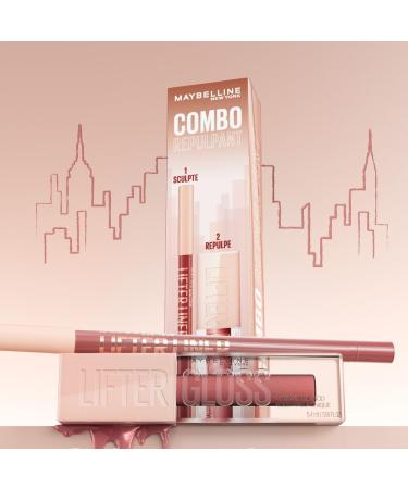 Maybelline New York - Lifter Plumping Combo Set - Lifter Liner Big Lift + Lifter Gloss Moon - Plumped Hydrated Lips