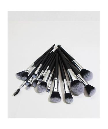 15 Black Makeup Brush Sets - Complete Conical Tail Beauty Tools | Premium Makeup Brushes for Flawless Application - Buy Online on GoSupps.com