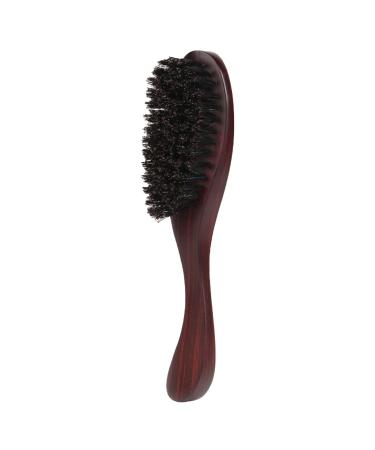 Beard brush with boar bristles natural wooden hair brush with hard bristles elegant beard care brush beard brush with handle hair styling brushes works with beard oils for beard and hair care