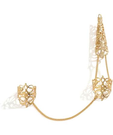 Punk Claw Finger Tip Rings - Gold Knuckle Nail Accessories for Women | Halloween Costume Jewelry - Buy Online on GoSupps.com