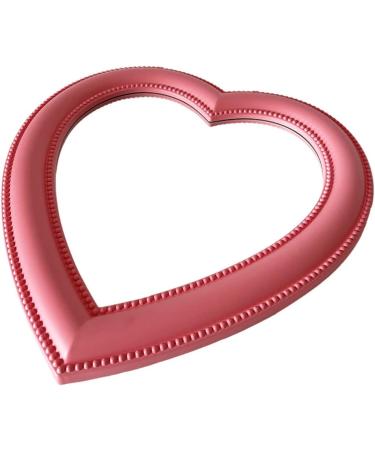 Yeekea Heart Shape Makeup Mirror - Pink | Cosmetic Desktop & Wall Hanging Mirror - Buy Online on GoSupps.com