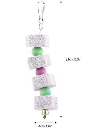 Tnfeeon Grinding Beak Calcium Stone for Parrots & Small Pets - Durable Teeth Grindstone with Hanging Cord (2 Pack) - Buy Online on GoSupps.com