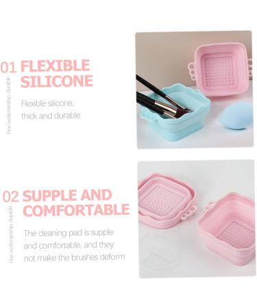 Mipcase 10 Pcs Cleanser of Makeup Brush Makeup Brush Cleaners Puff Drying Net Silicone Cleaning Tool Makeup Cleaning Bowl Brush Cleaner Pad Miss Wash Bowl Silica Gel Make up - Buy Online on GoSupps.com