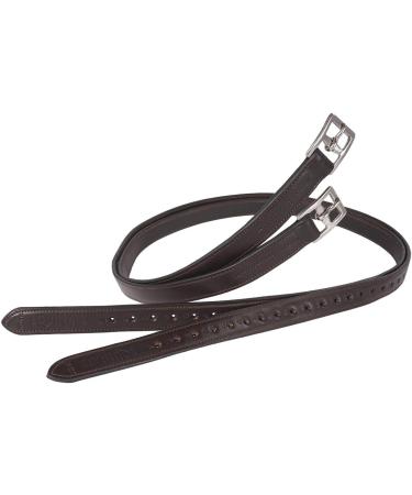 Equinate Leather Stirrup Leathers Superior with Stainless Steel Buckles - 140cm Brown | Premium Equestrian Gear International Shipping - Buy Online on GoSupps.com