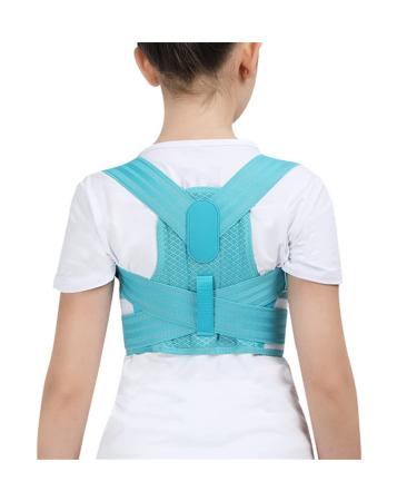 Adjustable Posture Corrector Back Support Belt Orthopedic Corset for Spine Back Lumbar Shoulder Braces(Blue L Code) L code Blue