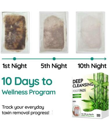 WisePatch Foot Pads 100 PCS - Natural Detox Foot Patches for Body Cleansing - Buy Online on GoSupps.com