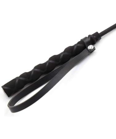 18-Piece Gold and Purple Riding Crop Set | Genuine Leather Jump Bat Top | Black Faux Handle - Buy Online on GoSupps.com