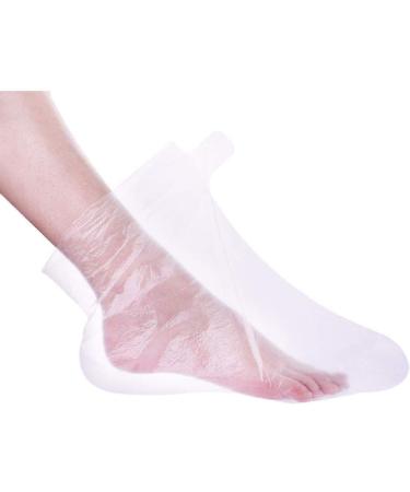 Exceart 200pcs Clear Plastic Disposable Booties for Paraffin Bath - Foot Spa Wax Treatment Covers - Buy Online on GoSupps.com