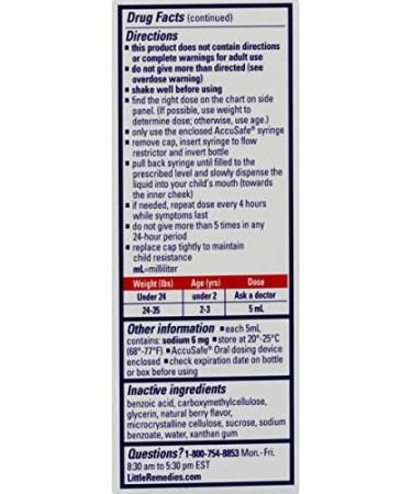 Little Remedies Infant Fever & Pain Reliever 2 Fl Oz (Pack of 2) | Natural Berry Flavor - Buy Online on GoSupps.com
