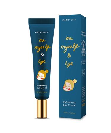 FaceTory Me, Myself & Eye Refreshing Eye Cream | 30ml/1.01oz Moisturizing and Calming Eye Cream with Rice Water and Bifida Lysate Ferment Probiotic for Dryness, Dullness, Wrinkles, Fine Lines