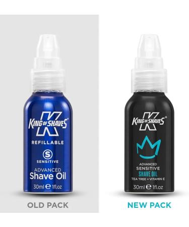 King of Shaves Advanced Sensitive Shaving Oil For Men With Handy Pump For A Close and Comfortable Shave Shave Oil For Men 2x30ml 30 ml (Pack of 2) - Buy Online on GoSupps.com
