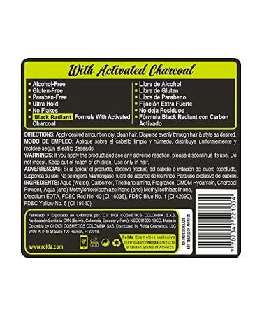 Rolda Black Styling Hair Gel Extra Strong Hold 17.6oz - 1.1 Pound - Buy Online on GoSupps.com