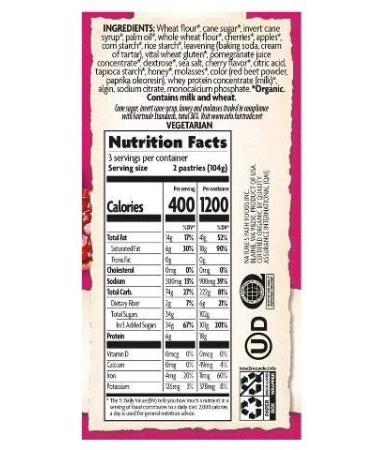 Nature's Path Organic Frosted Toaster Pastries Variety Pack Flavors (3 Boxes - 6 Count Per Box) Made with Real Fruit - Cherry Pomegranate Granny's Apple Pie Wildberry Acai - Buy Online on GoSupps.com