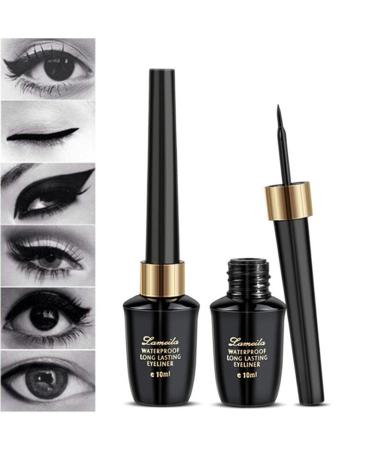 Waterproof Liquid Eyeliner - Quick Dry Long-Lasting Matte Black Eyeliner Pen - Buy Online on GoSupps.com