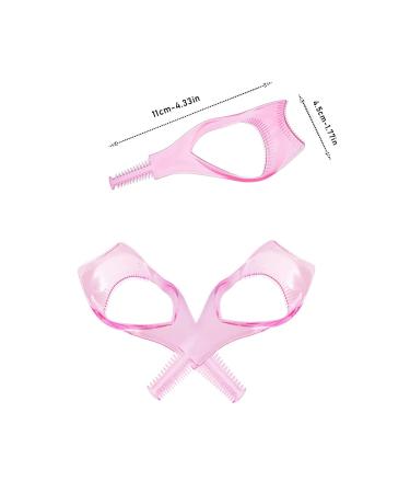 3-Piece Mascara Shield Guard Set | Lash Buddy Eyelash Tool & Applicator for Perfect Makeup | Pink & Blue - Buy Online on GoSupps.com