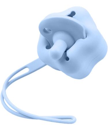 Kaxenig Silicone Pacifier Cover & Holder Case | Pentagram Shape Baby Pacifier Box with Lanyard - Blue - Perfect for Diaper Bags - Buy Online on GoSupps.com