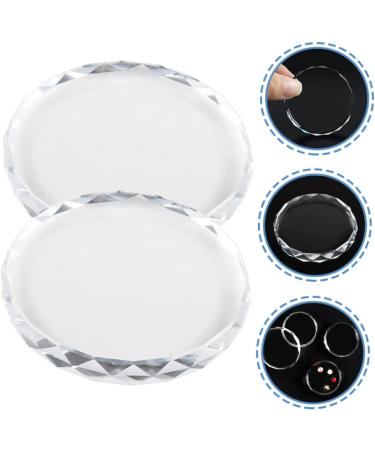  POPETPOP POPETPOP 2 Pcs Nail Palette Nail Polish Plates Gel Nail Molding Tray Display False Nail Manicure Palette Mix Board Mixed Tray Choi - Buy Online on GoSupps.com