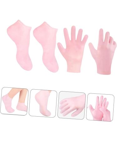 Amosfun 3 Sets Hydrating Sock Gloves moisturizing Gloves spa Gloves Silicone Gel Cracked Hands Repair Gloves Anti- Cracks Foot Care Socks Cracked Heel Treatment Sock Foot Socks sebs Soft - Buy Online on GoSupps.com