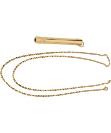 Mindful Breathing Necklace Skin Friendly Stress Relief Mindful Necklace for Everyday Wear (Gold) - Buy Online on GoSupps.com