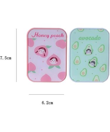 Portable Green Optometry Lens Container | Cute & Compact Contact Lens Box for Girls | Stylish Two-Part Storage Solution - Buy Online on GoSupps.com