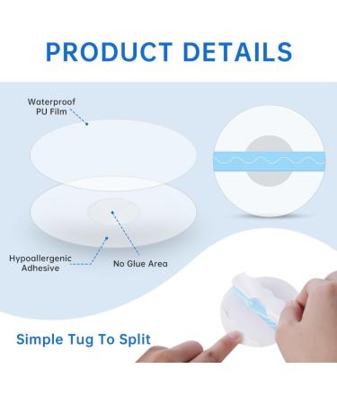 Acwoo Freestyle Libre 3 Plasters - 35 Waterproof & Skin-Friendly Patches for Swimming & Bathing | Transparent Self-Adhesive Libre Patch - Buy Online on GoSupps.com