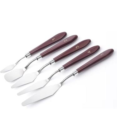 5PCS Stainless Steel Painting Knives Set for Oil, Acrylic Canvas Mixing - Buy Online on GoSupps.com