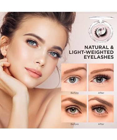 EASBEAUTY Self Adhesive Reusable Eyelashes - Natural Look, No Glue, 2 Pairs - Buy Online on GoSupps.com