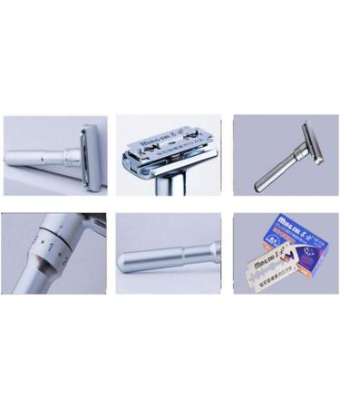 Beaupretty Adjustable Double Edge Razor - Safe Wet Shaving for Bald Heads with Clean Blades - Buy Online on GoSupps.com