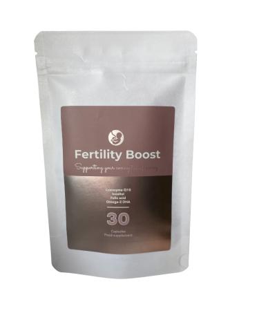 Fertility Boost - Fertility Supplement for Women - Conception Support - Coenzyme Q10 Inositol Folic Acid DHA and More - 30 Day Supply