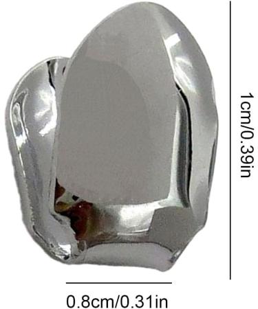 Tooth Caps Hiphop - 14k Gold Finish Small Single Tooth Top - Plain Single Tooth Caps Realistic Fake Teeth Grills Stylish Tooth Caps and Mouth Grills for Men and Women Black Tarnish - Buy Online on GoSupps.com