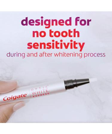 Colgate Optic White Express Teeth Whitening Pen | 0.08 oz | Whiter Teeth in 1 Day | Enamel Safe & No Tooth Sensitivity - Buy Online on GoSupps.com