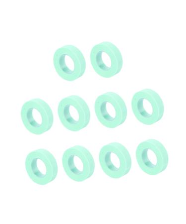 Ipetboom Colored Tape 10 Rolls Eyelash Tape Non-woven Tape Eyelashes Breathable Eyelash Planting Strip 900x1.1cm Green