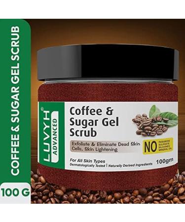 100% Natural & Vegan Face Scrub for Men & Women - Reduces Tan Blackheads & Dirt for Smooth Skin (100gm Coffee - Buy Online on GoSupps.com