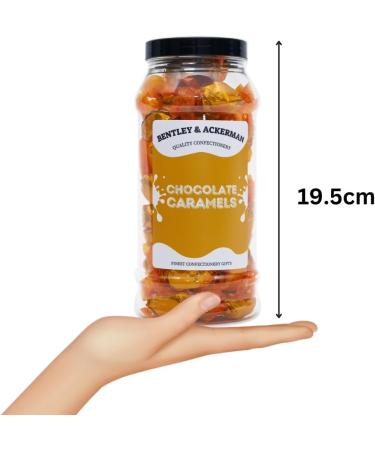Chocolate Caramels - (400g) Original Chocolate Caramels in a Gift Jar By Bentley & Ackerman's Sweet Shop. - Buy Online on GoSupps.com