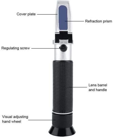 0-100% Salinity Refractometer Handheld Salinometer Sea Water Salt Concentration Tester Meter with Automatic Temperature Compensation for Seawater and Marine Fishkeeping Aquarium - Buy Online on GoSupps.com