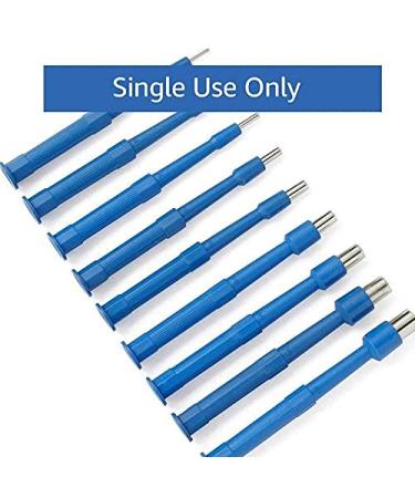 MedBlades Box of 10 Sterile Disposable Biopsy Punches - Stainless Steel Skin Piercing Tool (4mm) - Dermal Punch for Piercing with Protective Handle - Buy Online on GoSupps.com