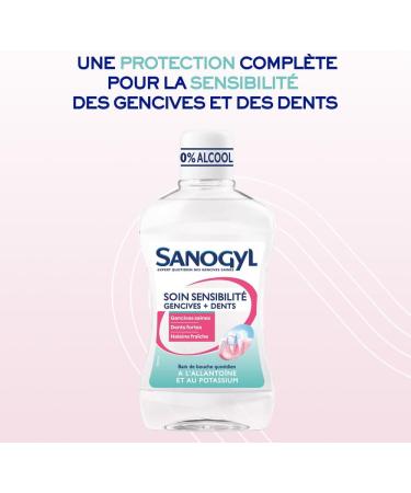 Sanogyl Mouthwash Sensitive Gums and Teeth 0% Alcohol 500ml - Buy Online on GoSupps.com