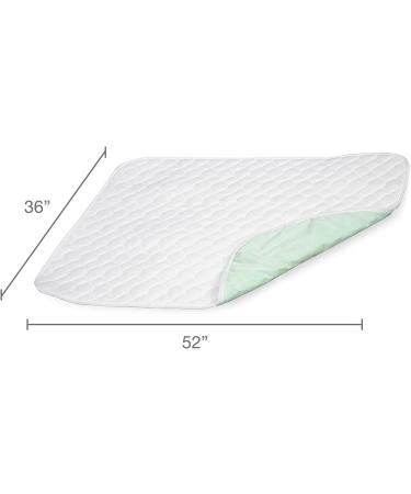DMI Waterproof Bed Pad 36 x 52 Inch - Quilted Mattress Protector and Furniture Cover - 3 Layers of Protection - Pee Pad and Seat Protector - Without Straps - Buy Online on GoSupps.com