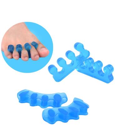 Alivonao Gel Toe Separators and Toe Streightener to Correct Bunions Relaxing Toes Hammer Toe Universal Size Suitable for Men and Women 2 Pair