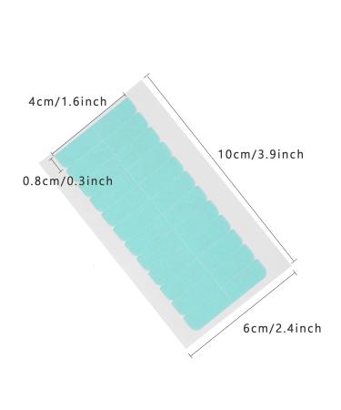 96 Premium Adhesive Replacement Tapes for Hair Extensions | Strong Hold Easy Application | Blue 4x0.8 cm - Buy Online on GoSupps.com