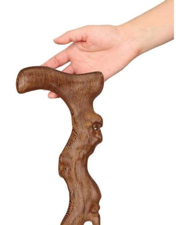 Canes Crutches Wood Cane-35 Natural Wood Walking Stick - Handcrafted Wooden Offset Cane for Men or Women Handmade Smooth Sailing - Buy Online on GoSupps.com