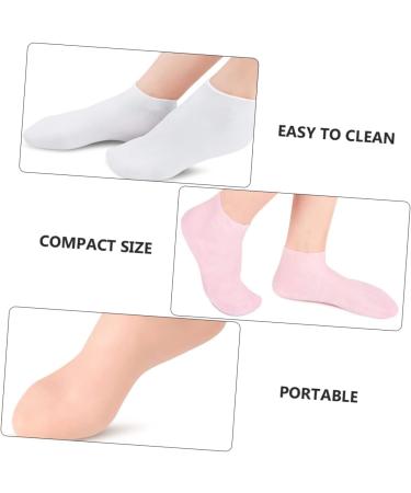 POPETPOP 3pairs Moisturizing Socks Heel Spa Socks Women s Socks Silicone Heel Socks Heel Repair Socks Heel Socks for Women Womans Socks Elastic Boat Socks Sebs High Heel Miss Women's Socks 16.5x8.5cm - Buy Online on GoSupps.com