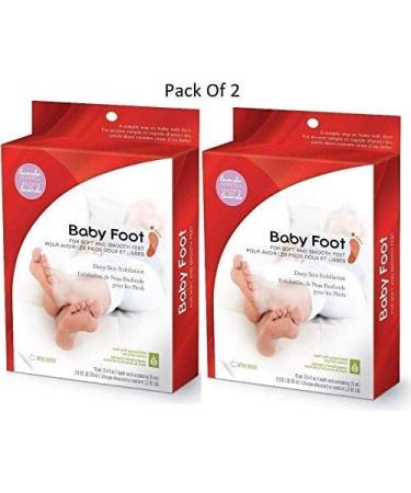 Baby Foot Original Foot Peel Exfoliant For Soft and Smooth Feet Lavender Scented Canadian Version (Pack of 2) - Buy Online on GoSupps.com
