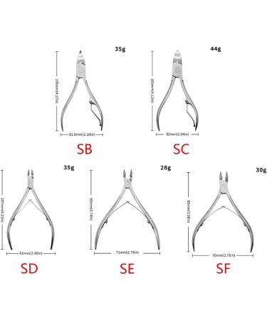 Cuticle Scissors Stainless Steel Manicure Pedicure Tools Dead Skin Scissor Nipper Golden/Silver/Rainbow Silver F - Buy Online on GoSupps.com